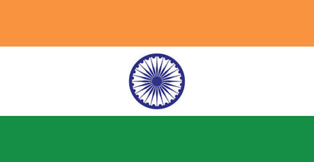 Tiranga; Tricolour, Proportion 2:3, Flag of India.